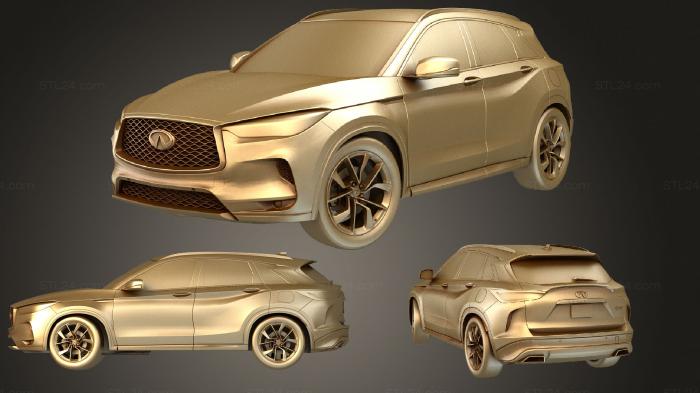 Автомобили и транспорт (Infinity QX50 2019, CARS_1992) 3D модель для ЧПУ станка